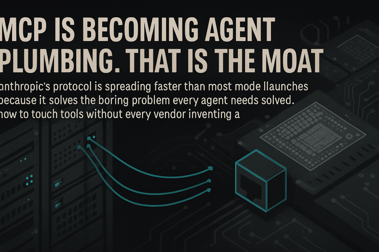 MCP Is Becoming Agent Plumbing. That Is the Moat.