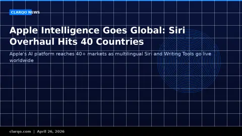 Apple Intelligence Goes Global: Siri Overhaul Hits 40 Countries